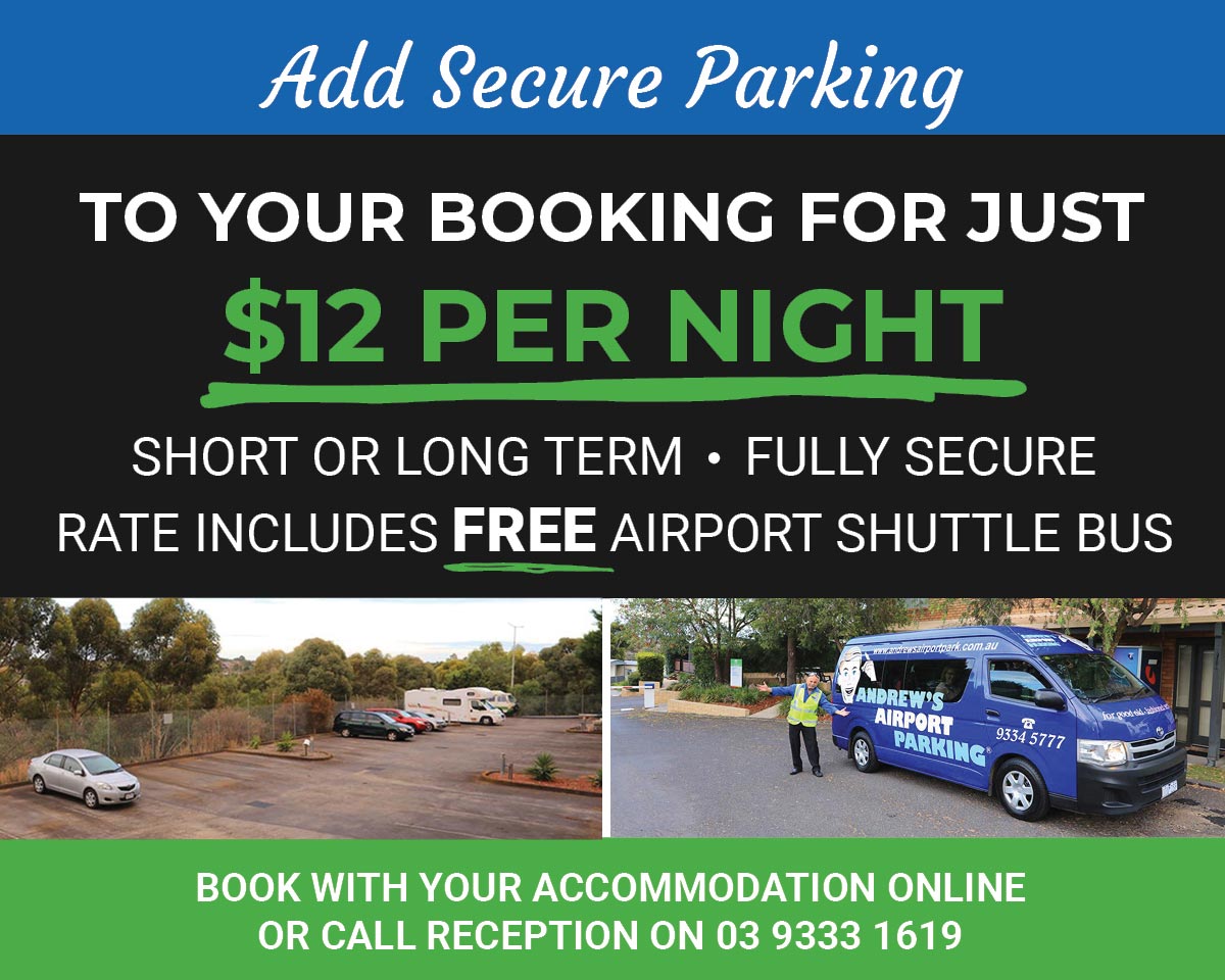 Airport Tourist Village Park offers secure parking for all our guests