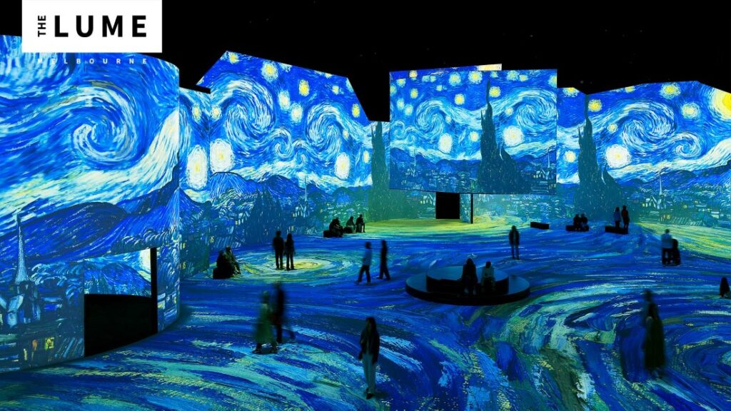 Van Gogh art at the LUME in Melbourne