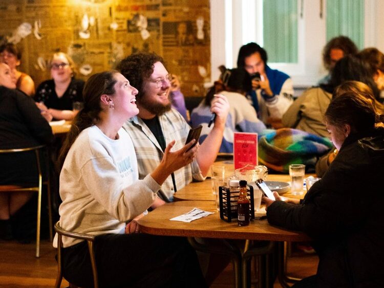 Group of people enjoying themselves at The Oxford Scholar Hotel