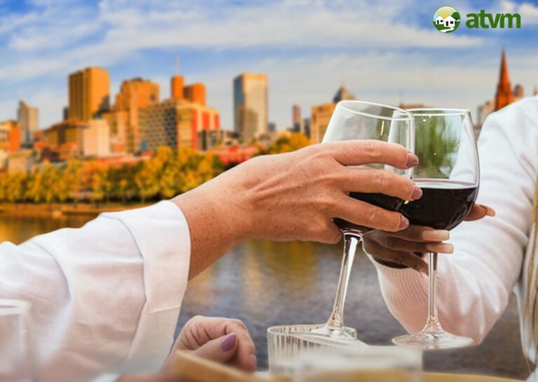 Melbourne Food and Wine Festival. wine glasses cheering in Melbourne